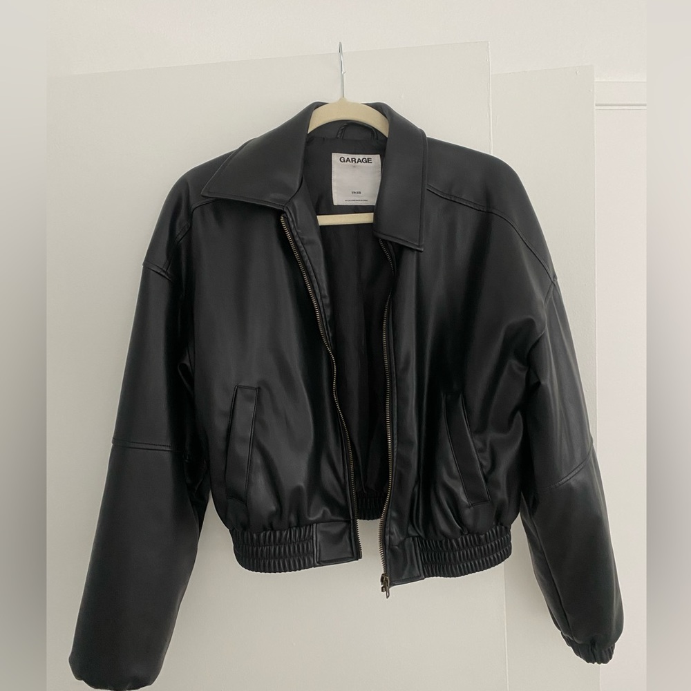 Garage - Black Leather Jacket XS